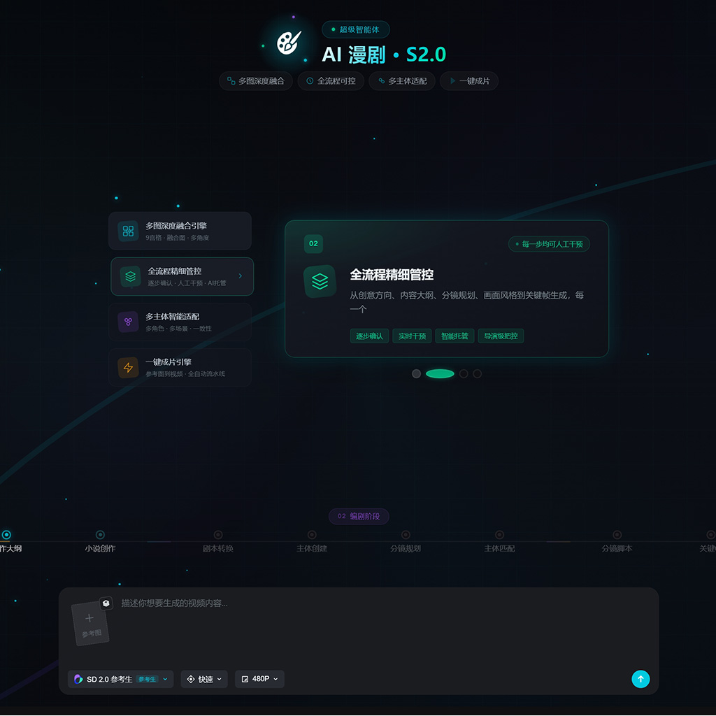 菁选灵创AI漫剧与绘本创作场景